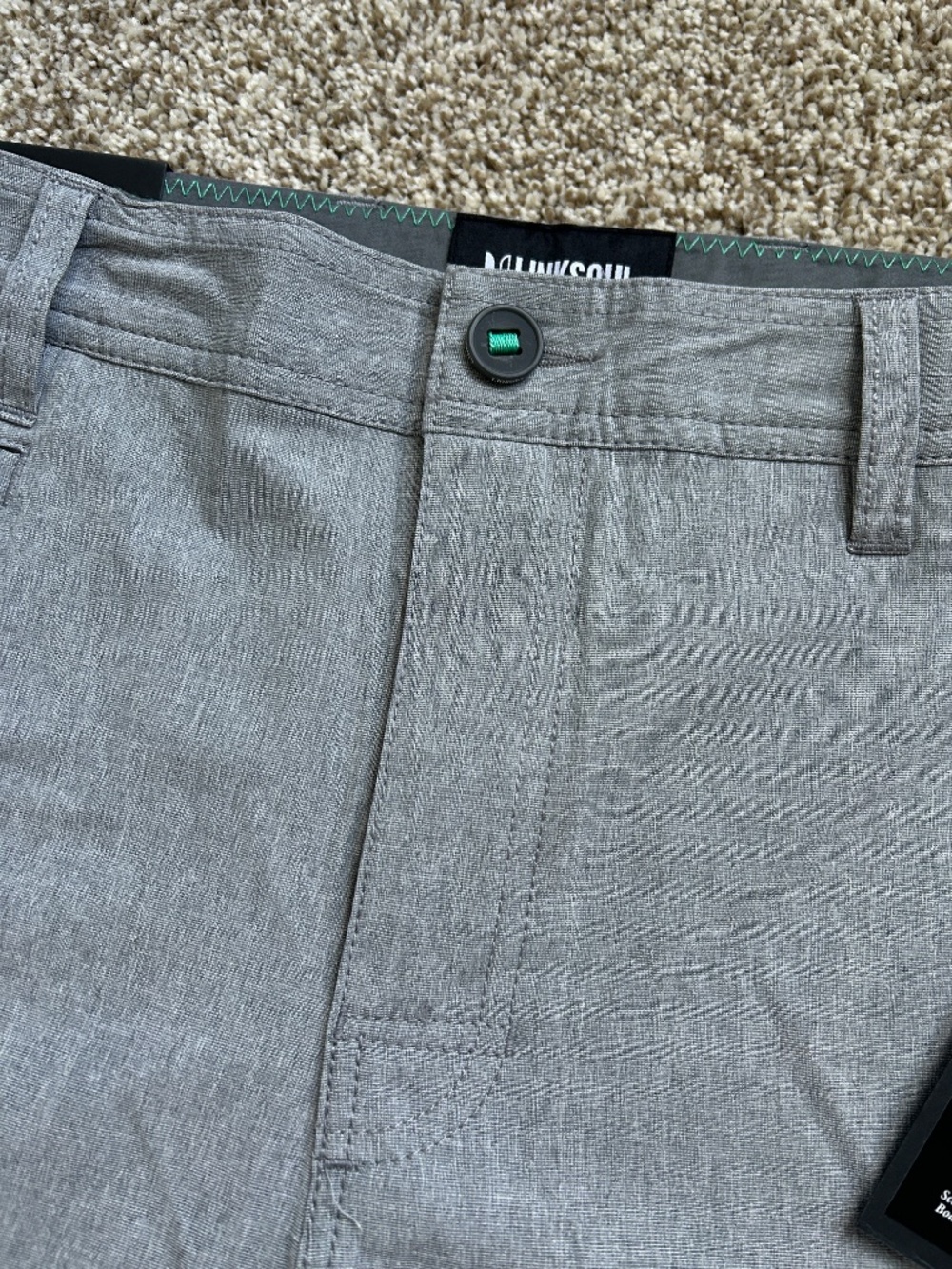 NWT Linksoul Grey Boardwalker Shorts - Men's 33/10 - Picture 6 of 12